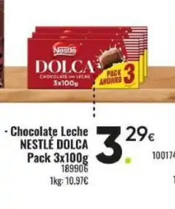 Family Cash NESTLÉ DOLCA Chocolate Leche oferta
