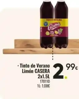 Family Cash CASERA Tinto de Verano Limón oferta