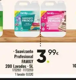 Family Cash FAMILY Suavizante Profesional 200 lavados oferta