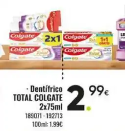 Family Cash COLGATE Dentifrico total oferta