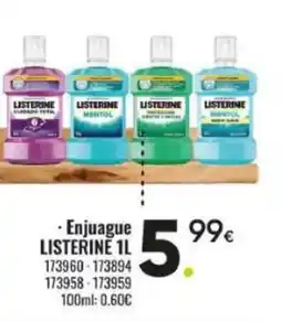 Family Cash LISTERINE Enjuague oferta