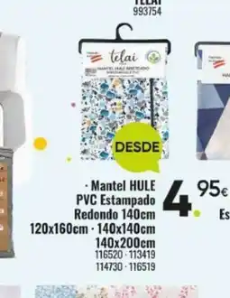 Family Cash Mantel HULE PVC Estampado Redondo oferta