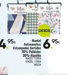 Family Cash Mantel Antimanchas Estampados Surtidos 70% Poliéster 30% Algodón oferta