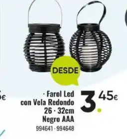 Family Cash Farol Led con Vela Redondo oferta