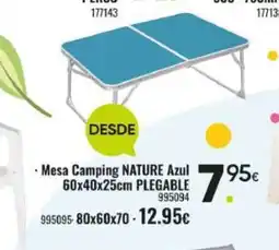 Family Cash Mesa Camping Azul oferta
