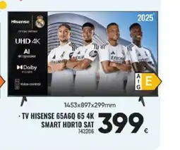 Family Cash HISENSE TV 65A6Q 65 4K SMART HDR10 SAT oferta