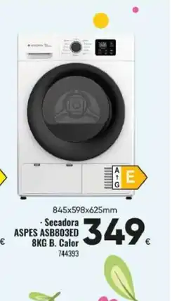 Family Cash ASPES Secadora ASB803ED B. Calor oferta