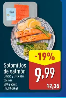 ALDI Solomillos de salmón oferta