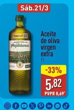 ALDI Aceite de oliva virgen extra oferta