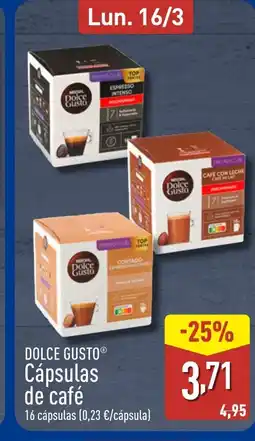 ALDI DOLCE GUSTO Cápsulas de café oferta