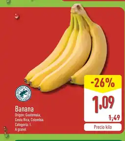 ALDI Banana oferta
