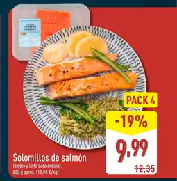ALDI Solomillos de salmón oferta