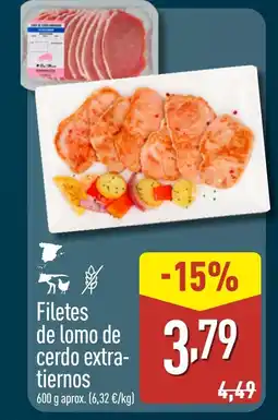 ALDI Filetes de lomo de cerdo extra- tiernos oferta