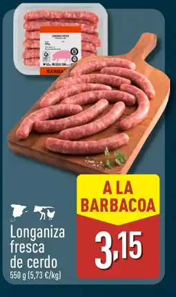 ALDI Longaniza fresca de cerdo oferta