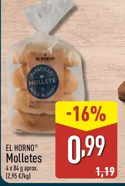 ALDI EL HORNO Molletes oferta