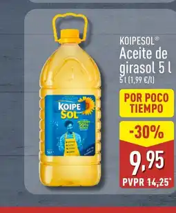 ALDI KOIPESOL Aceite de girasol oferta