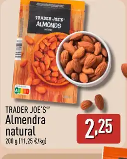 ALDI TRADER JOE'S Almendra natural oferta