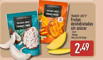 TRADER JOE'S Frutas deshidratadas sin azúcar