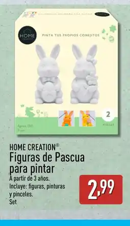 ALDI HOME CREATION Figuras de Pascua para pintar oferta