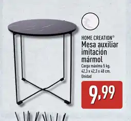 ALDI HOME CREATION Mesa auxiliar imitación mármol oferta