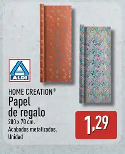 ALDI HOME CREATION Papel de regalo oferta