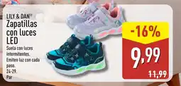 ALDI LILY & DAN Zapatillas con luces LED oferta