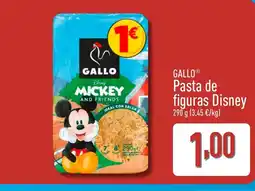ALDI GALLO Pasta de figuras Disney oferta