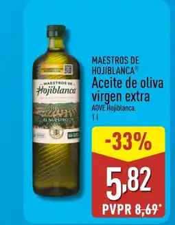 ALDI MAESTROS DE HOJIBLANCA Aceite de oliva virgen extra oferta