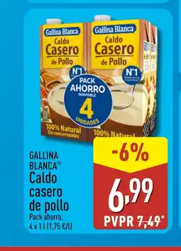 ALDI GALLINA BLANCA Caldo casero de pollo oferta