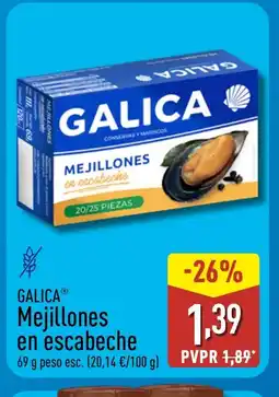 ALDI GALICA Mejillones en escabeche oferta