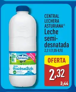 ALDI CENTRAL LECHERA ASTURIANA Leche semi- desnatada oferta