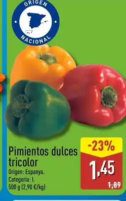 ALDI Pimientos dulces tricolor oferta