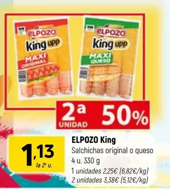 ELPOZO King Salchichas original o queso