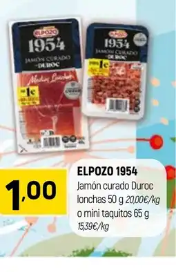 Coviran ELPOZO 1954 Jamón curado Duroc lonchas oferta