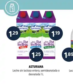 Coviran ASTURIANA Leche sin lactosa entera, semidesnatada o desnatada oferta