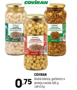 Coviran COVIRAN Alubia blanca, garbanzo o lenteja cocida oferta