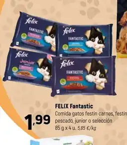 Coviran FELIX Fantastic Comida gatos festín carnes, festin pescado, junior o selección oferta