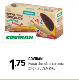Coviran COVIRAN Huevo chocolate sorpresa oferta