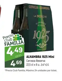 Coviran ALHAMBRA 1925 Mini Cerveza Reserva oferta