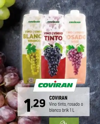 Coviran COVIRAN Vino tinto, rosado o blanco brik oferta