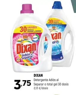 Coviran DIXAN Detergente Adiós al Separar o total gel 30 dosis oferta