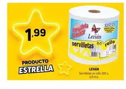 Coviran LEVIÁN Servilletas en rollo oferta