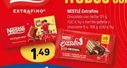 Coviran NESTLÉ Extrafino Chocolate con leche o barrita galleta y chocolat oferta