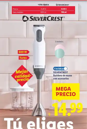 Lidl SILVERCREST Batidora de mano con accesorios oferta