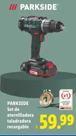Lidl PARKSIDE Set de atornilladora taladradora recargable oferta