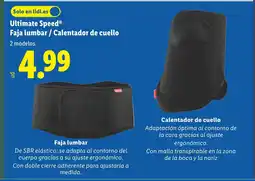 Lidl ULTIMATE SPEED Faja lumbar / Calentador de cuello oferta