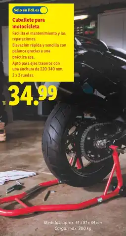 Lidl Caballete para motocicleta oferta
