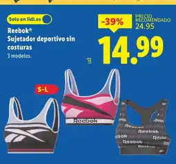 Lidl REEBOK Sujetador deportivo sin costuras oferta