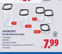 Lidl SILVERCREST Set de botes de cocina oferta