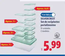 Lidl SILVERCREST Set de recipientes portalimentos oferta